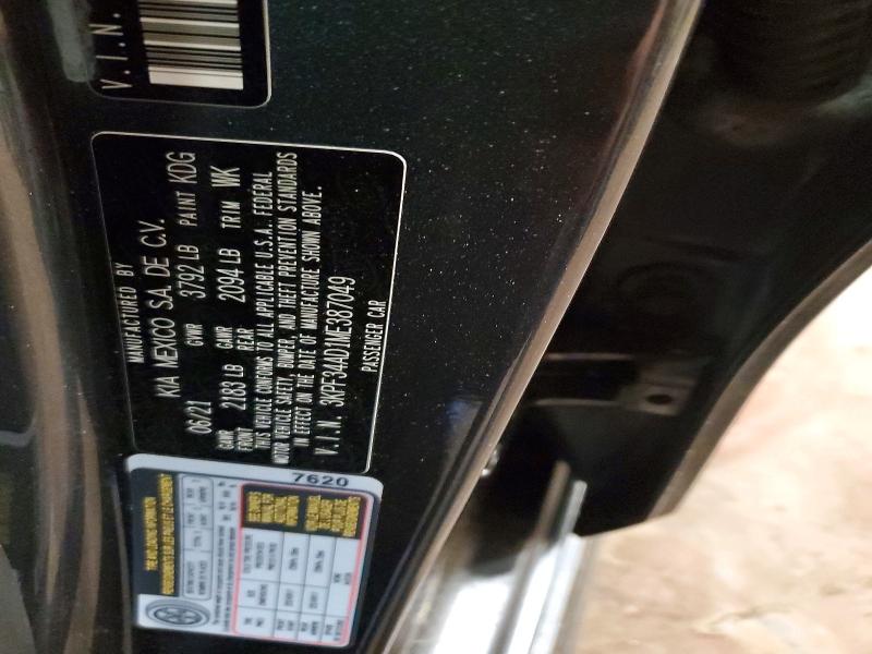Продаж на аукціоні авто 2021 Kia Forte, vin: 3KPF34AD1ME387049, номер лоту: 72151835