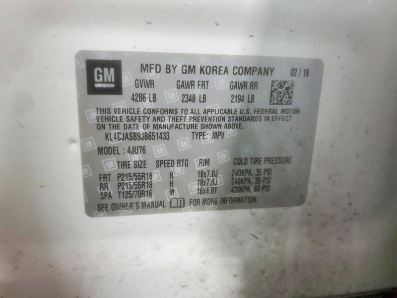 Продажа на аукционе авто 2018 Buick Encore, vin: KL4CJASB9JB651433, номер лота: 73836945