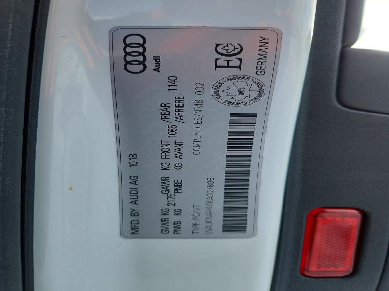Продажа на аукционе авто 2019 Audi A4, vin: WAUCNAF44KA007896, номер лота: 74464435