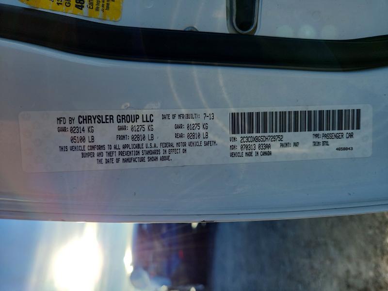 Aukcja sprzedaży 2013 Dodge Charger, vin: 2C3CDXBG5DH729752, numer aukcji: 74250045