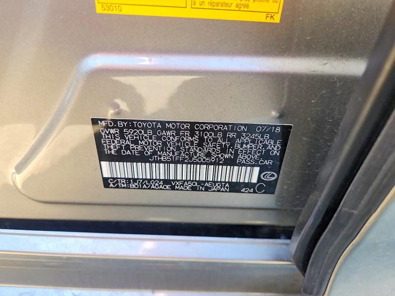 Продажа на аукционе авто 2018 Lexus Ls 500 Bas, vin: JTHB51FF2J5005912, номер лота: 74878375