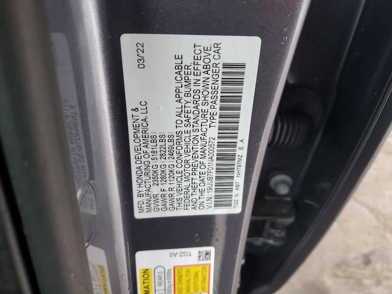 Продажа на аукционе авто 2022 Acura Tlx, vin: 19UUB7F01NA000572, номер лота: 73426105