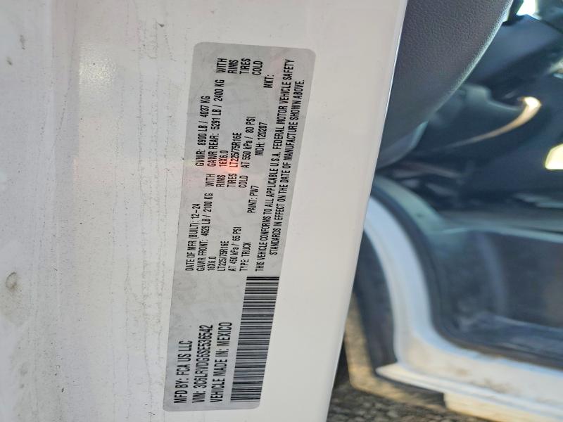 99663885 :رقم المزاد ، 3C6LRVDG6SE536542 vin ، 2025 Ram Promaster 2500 مزاد بيع
