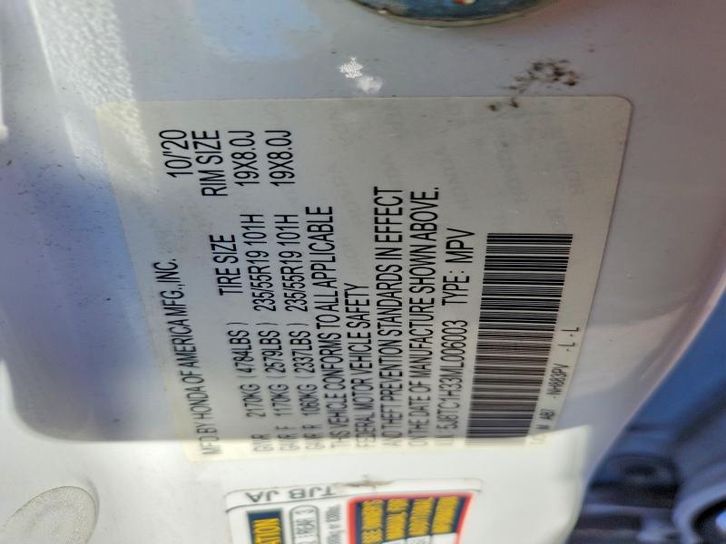 2021 Acura Rdx მანქანა იყიდება აუქციონზე, vin: 5J8TC1H33ML006003, აუქციონის ნომერი: 74762225