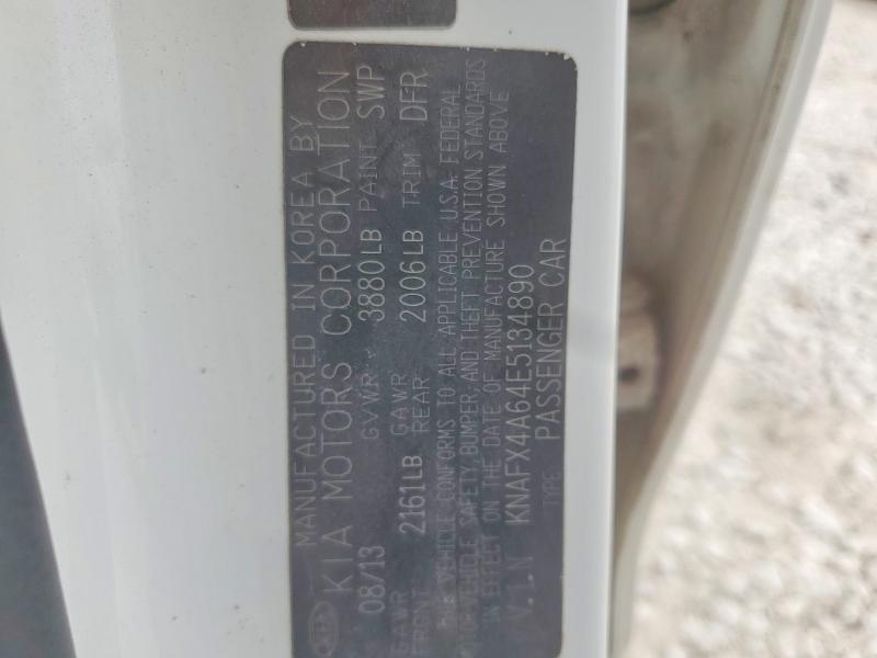 Aukcja sprzedaży 2014 Kia Forte, vin: KNAFX4A64E5134890, numer aukcji: 73944855