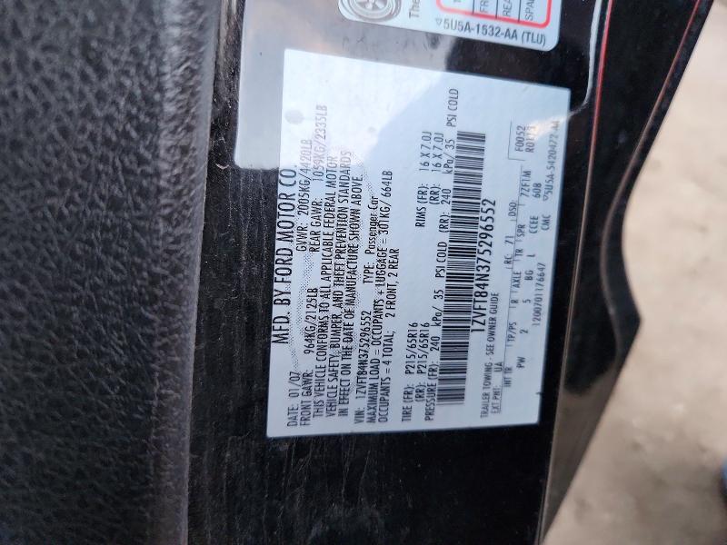 2007 Ford Mustang მანქანა იყიდება აუქციონზე, vin: 1ZVFT84N375296552, აუქციონის ნომერი: 72651435