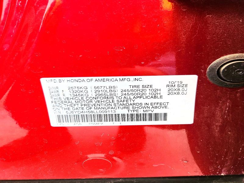 2020 Acura Mdx მანქანა იყიდება აუქციონზე, vin: 5J8YD4H58LL009113, აუქციონის ნომერი: 72352875
