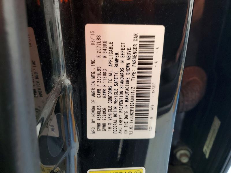 73458875 :رقم المزاد ، 19UUB2F55GA000172 vin ، 2016 Acura Tlx Tech مزاد بيع