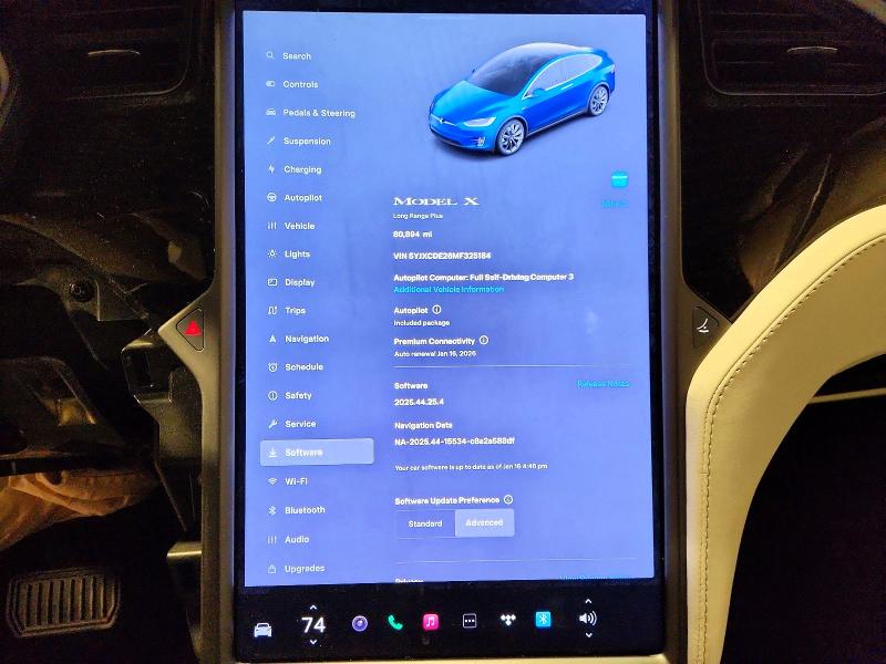 Продаж на аукціоні авто 2021 Tesla Model X, vin: 5YJXCDE26MF325184, номер лоту: 73388195