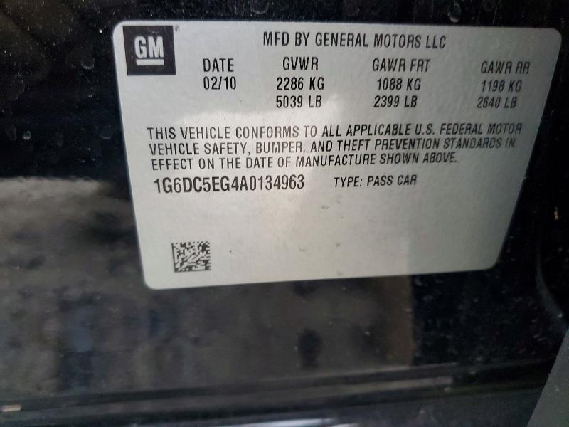 Aukcja sprzedaży 2010 Cadillac Cts, vin: 1G6DC5EG4A0134963, numer aukcji: 99863925