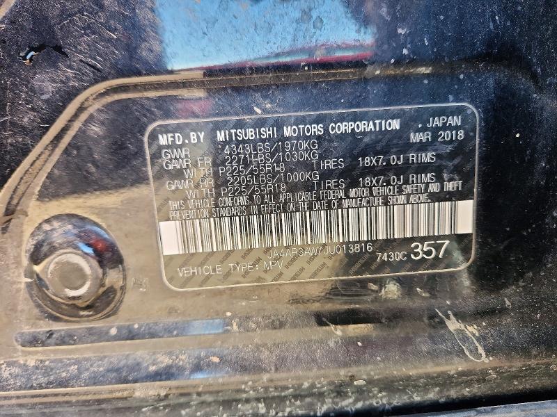 Продаж на аукціоні авто 2018 Mitsubishi Outlander Sport, vin: JA4AR3AW7JU013816, номер лоту: 72468445