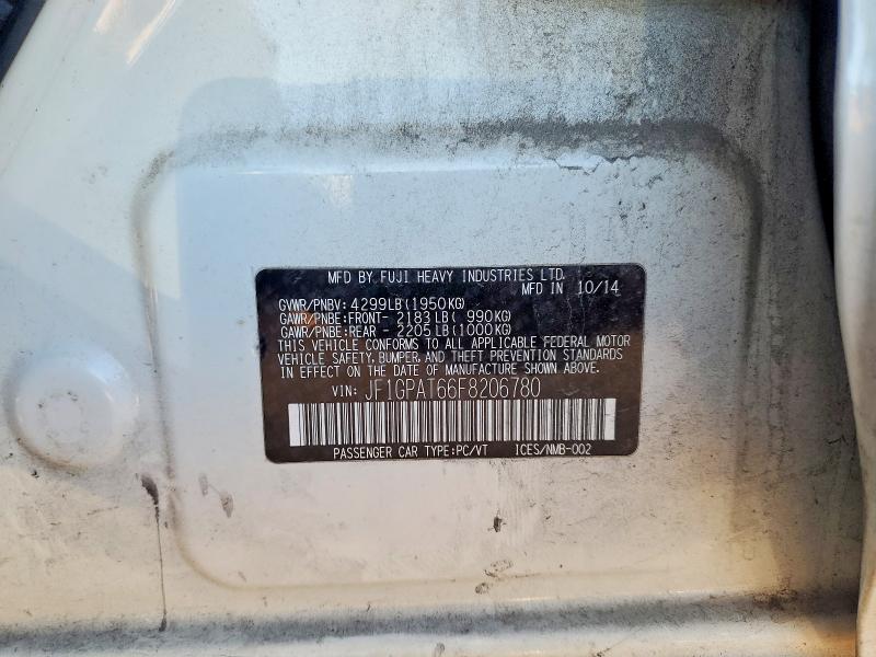 Aukcja sprzedaży 2015 Subaru Impreza Sp, vin: JF1GPAT66F8206780, numer aukcji: 99883585