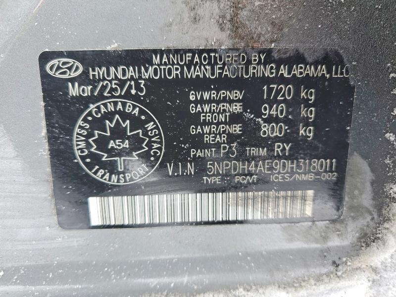 Продажа на аукционе авто 2013 Hyundai Elantra Gl, vin: 5NPDH4AE9DH318011, номер лота: 74609565