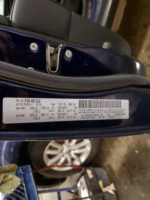 2017 Dodge Journey Sx მანქანა იყიდება აუქციონზე, vin: 3C4PDDBG1HT520744, აუქციონის ნომერი: 72795725