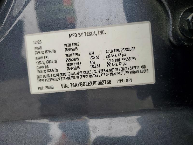Aukcja sprzedaży 2023 Tesla Model Y, vin: 7SAYGDEEXPF962766, numer aukcji: 73669375