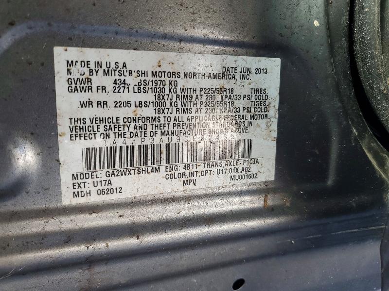 Aukcja sprzedaży 2013 Mitsubishi Outlander Sport, vin: 4A4AP3AU9DE024351, numer aukcji: 99874255