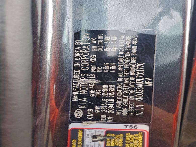 72884215 :رقم المزاد ، KNDJ23AU7L7011770 vin ، 2020 Kia Soul Lx مزاد بيع