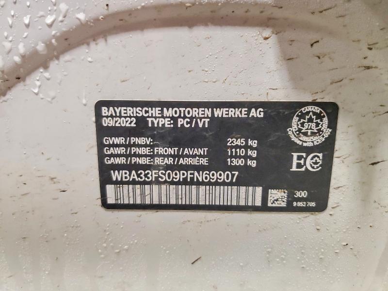 Продажа на аукционе авто 2023 Bmw 330xe, vin: WBA33FS09PFN69907, номер лота: 73183965
