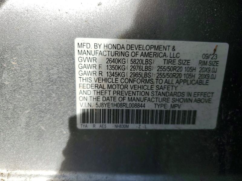 Продаж на аукціоні авто 2024 Acura Mdx A-spec, vin: 5J8YE1H08RL008844, номер лоту: 75103445