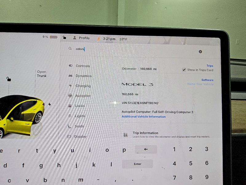 75494805 :رقم المزاد ، 5YJ3E1EA6NF190742 vin ، 2022 Tesla Model 3 مزاد بيع