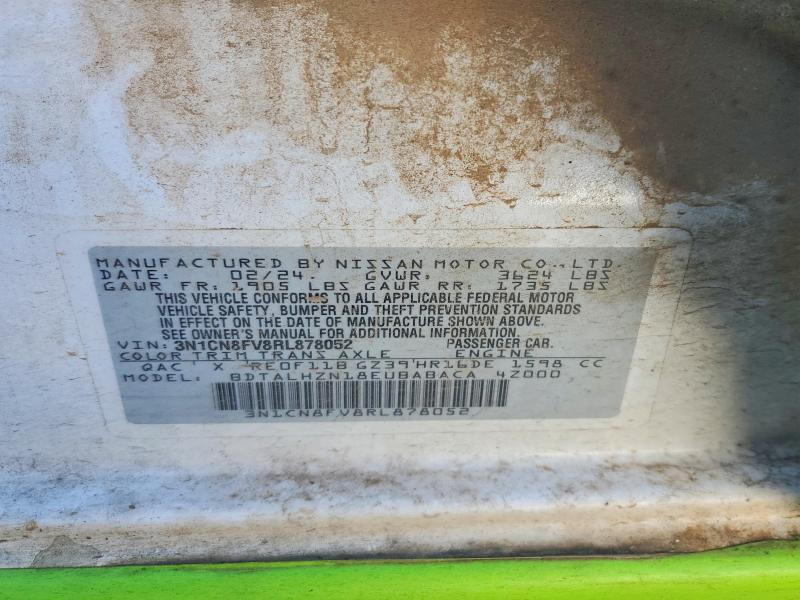 Продажа на аукционе авто 2024 Nissan Versa, vin: 3N1CN8FV8RL878052, номер лота: 73842985