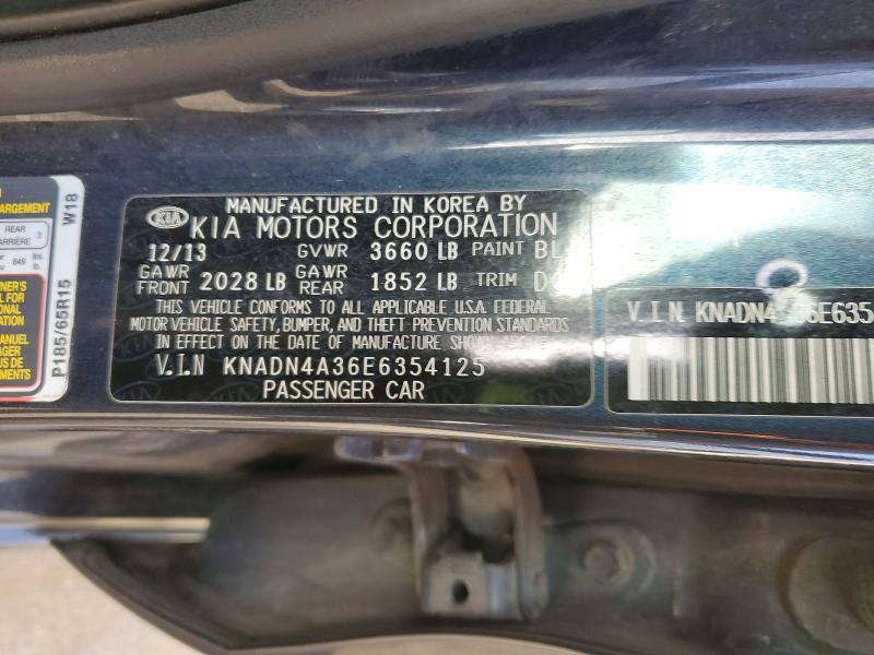 Aukcja sprzedaży 2014 Kia Rio, vin: KNADN4A36E6354125, numer aukcji: 99354595