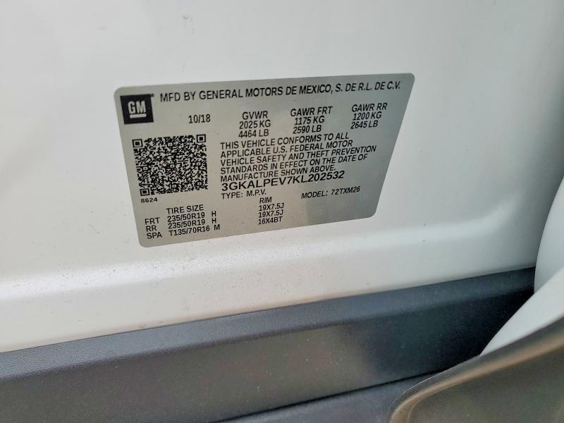 Продажа на аукционе авто 2019 Gmc Terrain, vin: 3GKALPEV7KL202532, номер лота: 74232645