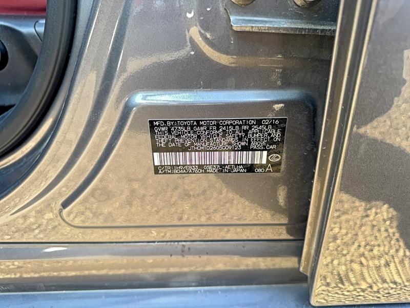 Aukcja sprzedaży 2016 Lexus Is 300, vin: JTHCM1D26G5009123, numer aukcji: 72664605
