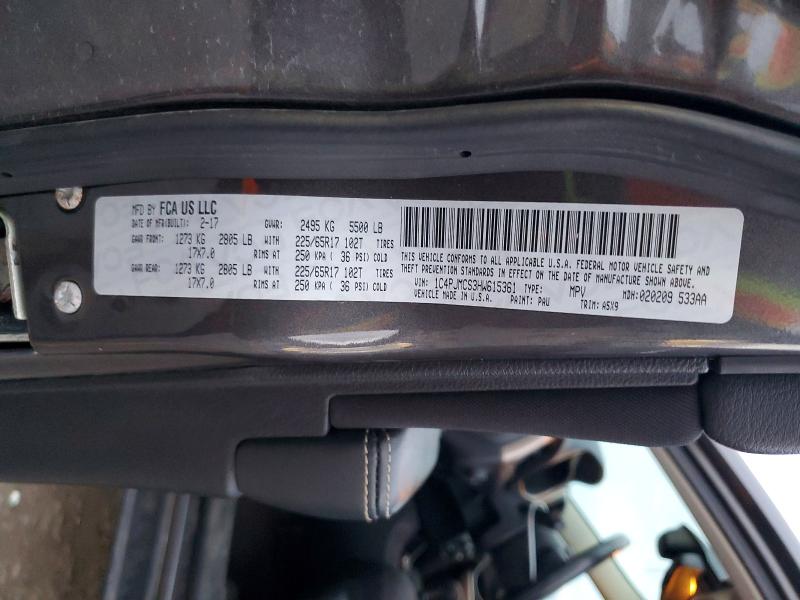 99357925 :رقم المزاد ، 1C4PJMCS3HW615361 vin ، 2017 Jeep Cherokee مزاد بيع