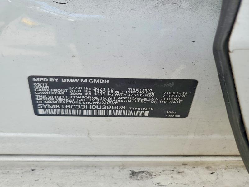 Продаж на аукціоні авто 2017 Bmw X5, vin: 5YMKT6C33H0U39608, номер лоту: 74404515