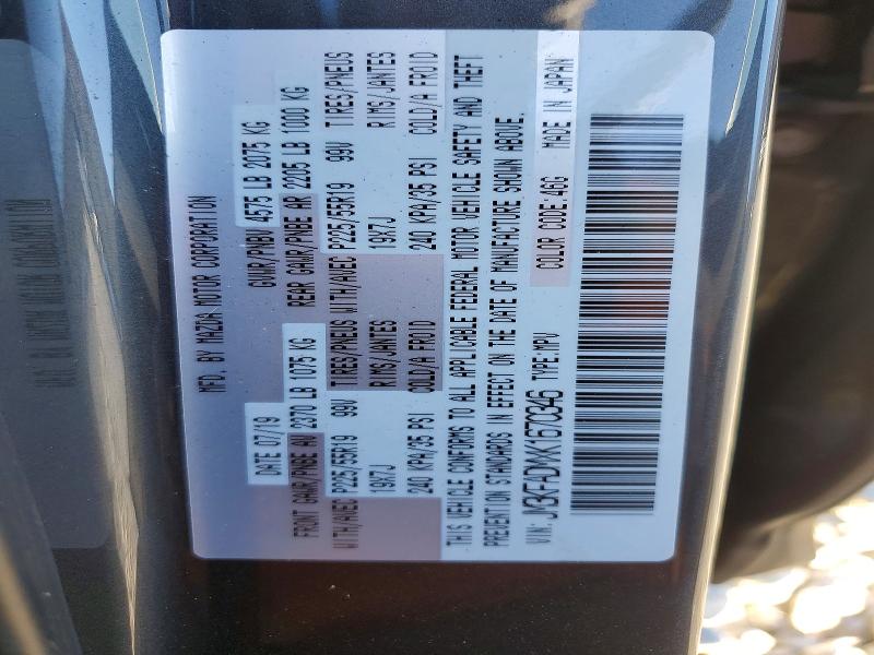 Продаж на аукціоні авто 2019 Mazda Cx-5, vin: JM3KFADMXK1670346, номер лоту: 98889385