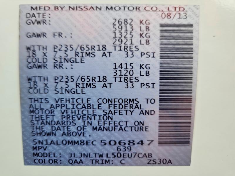 Продаж на аукціоні авто 2014 Infiniti Qx60, vin: 5N1AL0MM8EC506847, номер лоту: 72247705