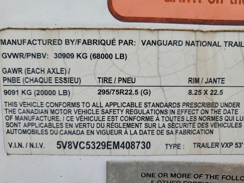 2014 Vanguard Unknown მანქანა იყიდება აუქციონზე, vin: 5V8VC5329EM408730, აუქციონის ნომერი: 72325245