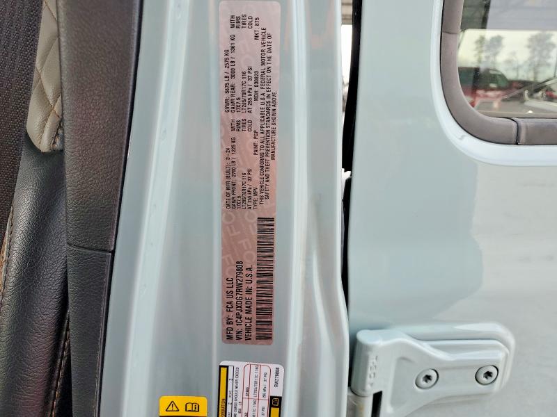 Продажа на аукционе авто 2024 Jeep Wrangler, vin: 1C4PJXDG7RW279808, номер лота: 99367565