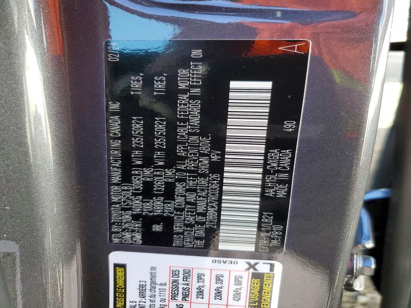 2024 Lexus Rx 350h Ba მანქანა იყიდება აუქციონზე, vin: 2T2BBMCA7RC036426, აუქციონის ნომერი: 72170835