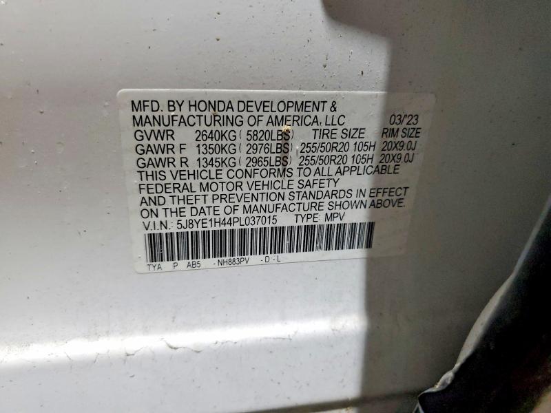 Продажа на аукционе авто 2023 Acura Mdx, vin: 5J8YE1H44PL037015, номер лота: 99494025