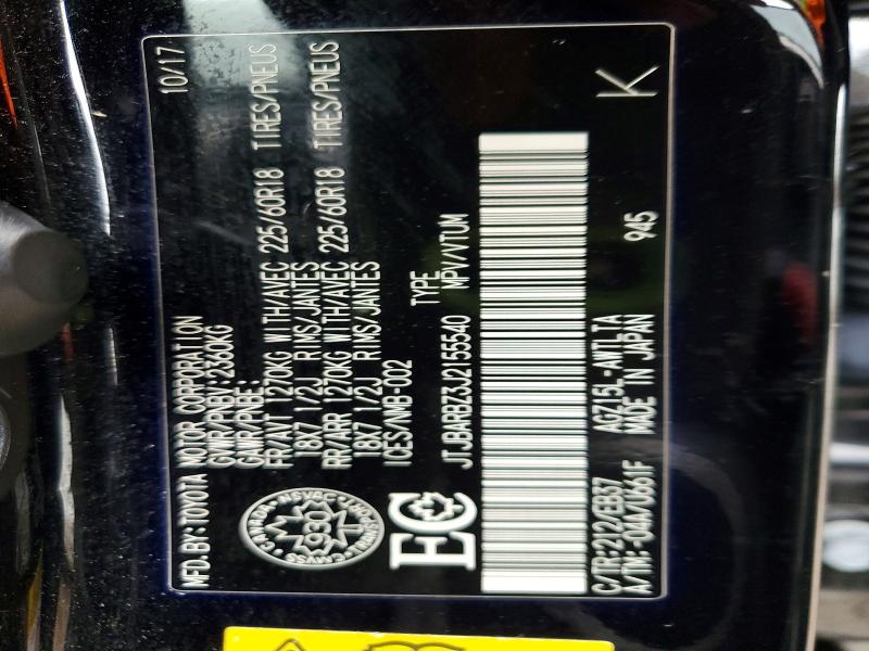 Auction sale of the 2018 Lexus Nx, vin: JTJBARBZ3J2155540, lot number: 73015835