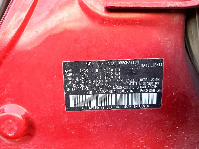 Aukcja sprzedaży 2020 Subaru Legacy, vin: 4S3BWAN67L3003796, numer aukcji: 74359725