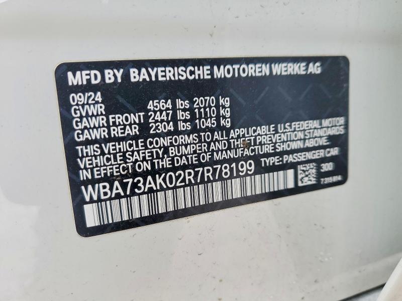 Продажа на аукционе авто 2024 Bmw 228xi, vin: WBA73AK02R7R78199, номер лота: 97612935