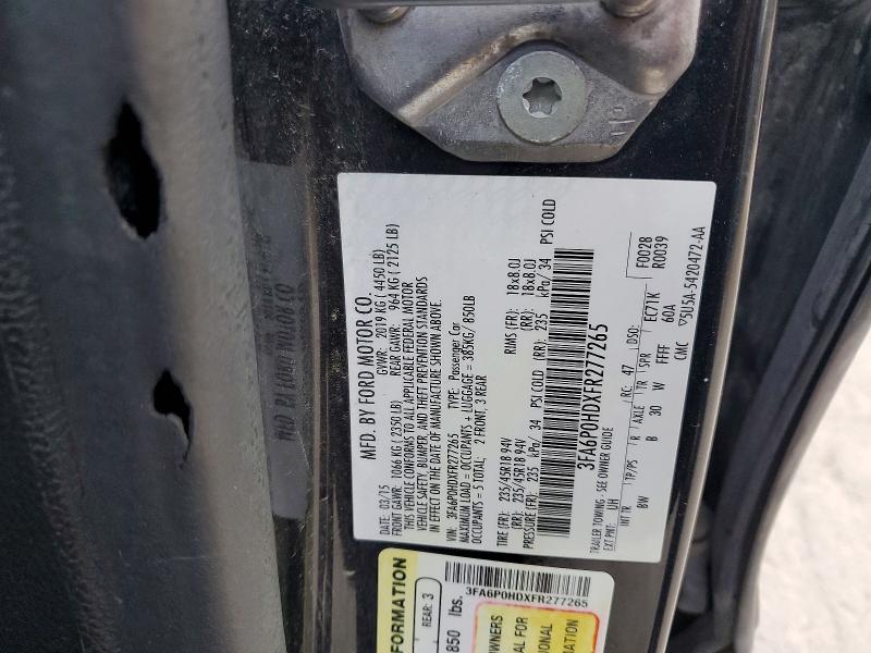 Продажа на аукционе авто 2015 Ford Fusion, vin: 3FA6P0HDXFR277265, номер лота: 72521735
