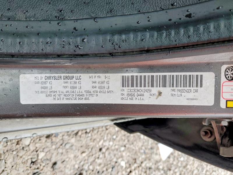 72937025 :رقم المزاد ، 1C3CCBCB4CN124250 vin ، 2012 Chrysler 200 مزاد بيع