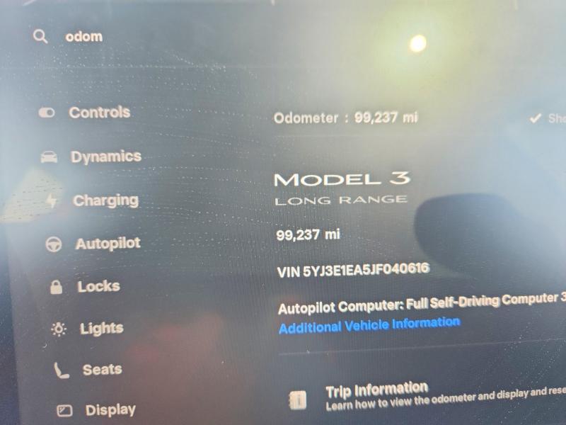 Продажа на аукционе авто 2018 Tesla Model 3, vin: 5YJ3E1EA5JF040616, номер лота: 73877045