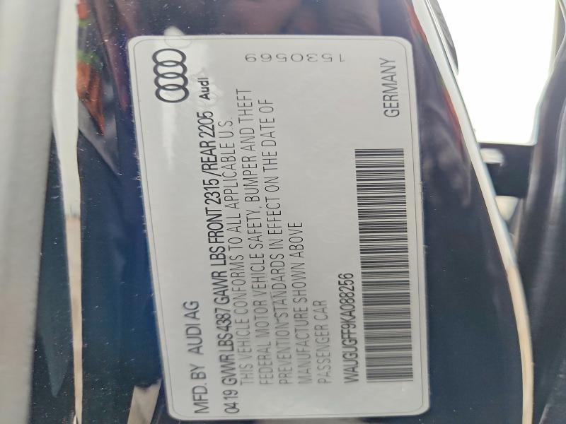Продажа на аукционе авто 2019 Audi A3, vin: WAUGUGFF9KA088256, номер лота: 73925445