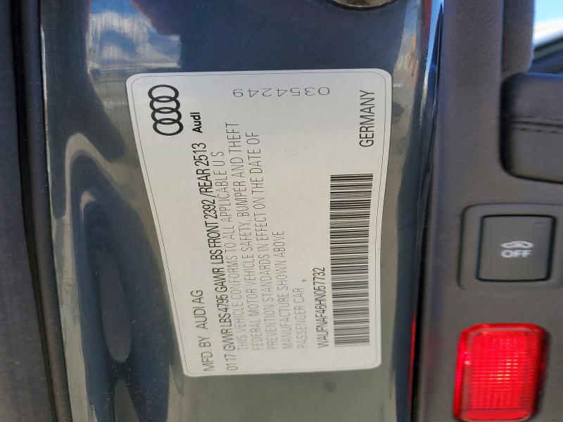 Продажа на аукционе авто 2017 Audi A4, vin: WAUFNAF46HN057732, номер лота: 72478725