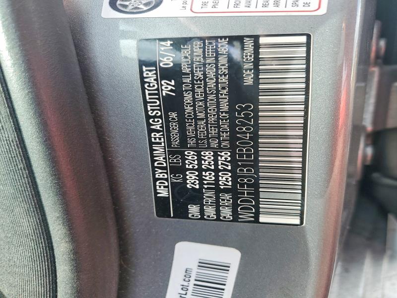 2014 Mercedes-benz E მანქანა იყიდება აუქციონზე, vin: WDDHF8JB1EB048253, აუქციონის ნომერი: 72156335