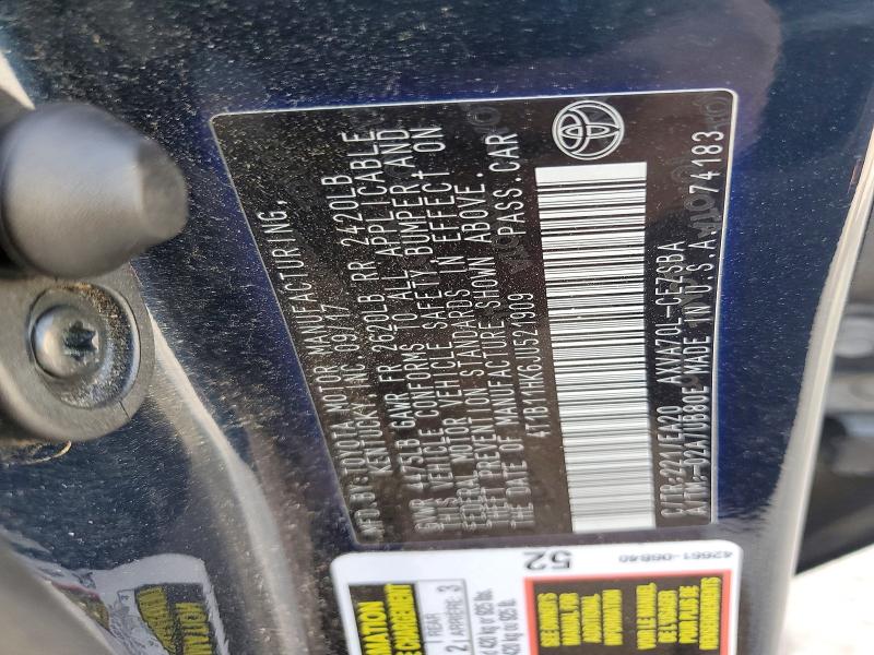 Продажа на аукционе авто 2018 Toyota Camry, vin: 4T1B11HK6JU521909, номер лота: 72412005