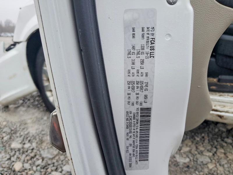 2016 Chrysler Town & Country მანქანა იყიდება აუქციონზე, vin: 2C4RC1BGXGR191456, აუქციონის ნომერი: 99287205