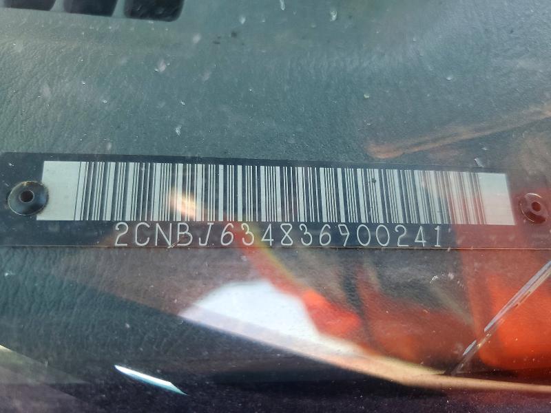 73398055 :رقم المزاد ، 2CNBJ634836900241 vin ، 2003 Chevrolet Tracker مزاد بيع