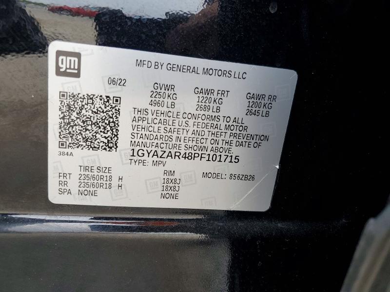 Aukcja sprzedaży 2023 Cadillac Xt4, vin: 1GYAZAR48PF101715, numer aukcji: 98351575