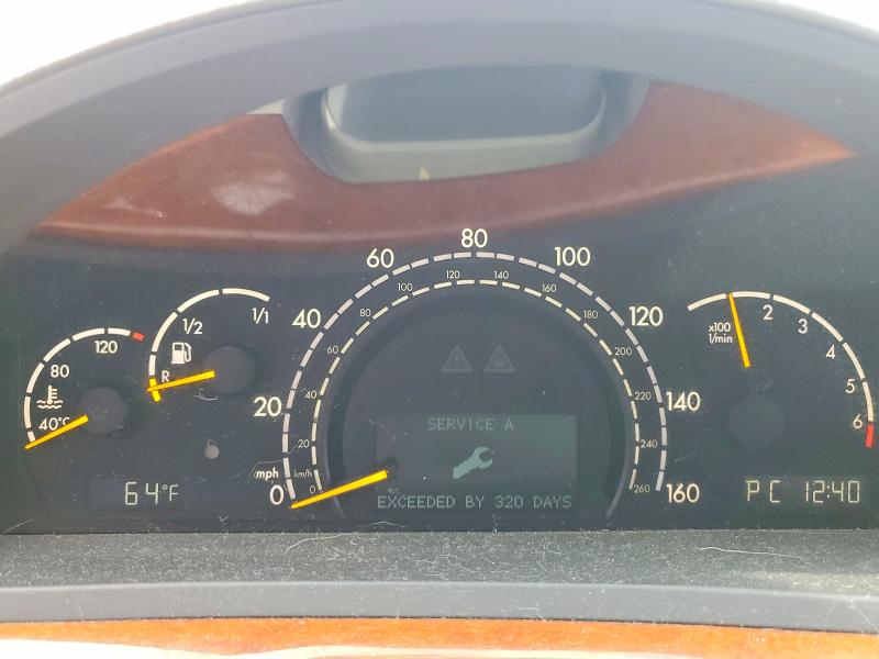 74073175 :رقم المزاد ، WDBNG70J44A415128 vin ، 2004 Mercedes-benz S مزاد بيع
